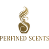 Logo of 'Perfined Scents' with a stylized perfume bottle and spray nozzle on a white background.