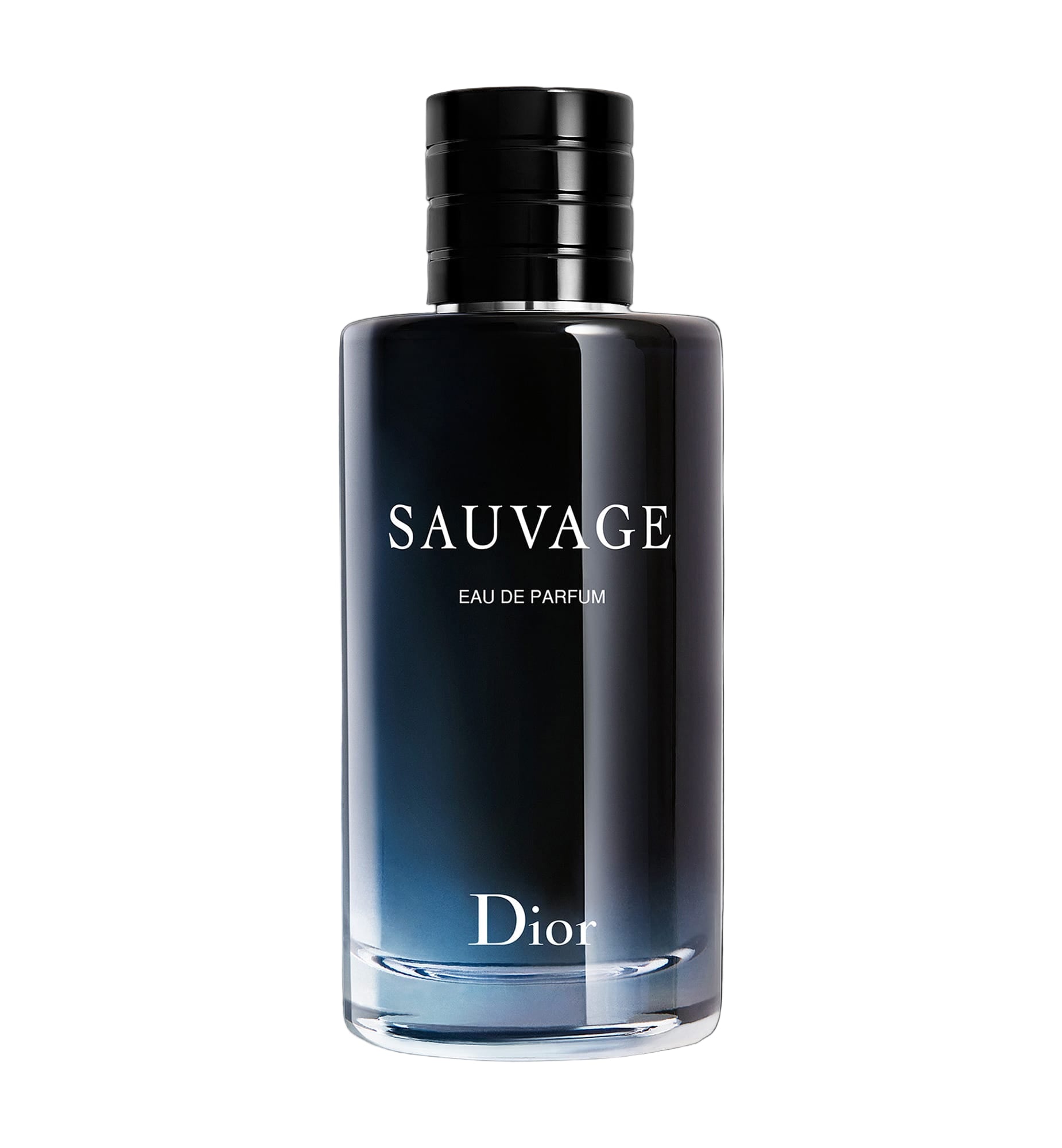 Dior Sauvage perfume bottle on a light gray background